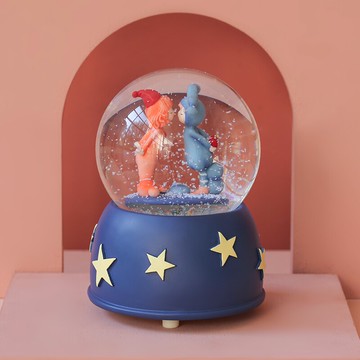 創意精靈音樂盒擺件天空之城八音盒裝飾圣誕節水晶球送女生日禮物