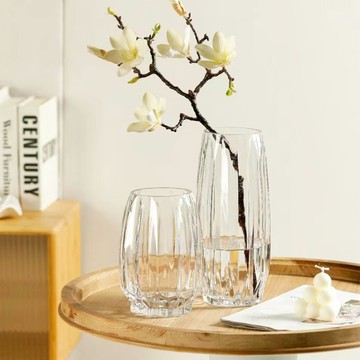 好拾選物houselect - 北歐輕奢款豎紋長型玻璃花瓶 3色 (買一送一)