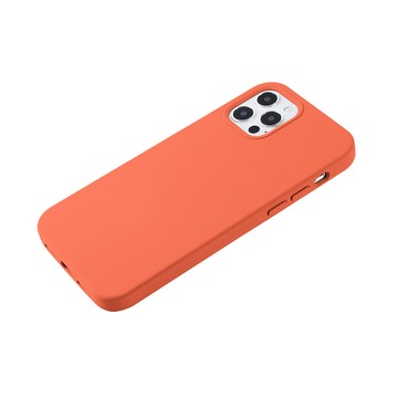 iPhone 13 Pro Max 殼 【液態矽膠殼】iPhone 13 Pro Max 手機殼 i13 Pro Max 保護殼 矽膠 軟殼 (杏橘)