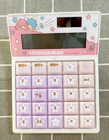 【震撼精品百貨】Little Twin Stars KiKi&LaLa 雙子星小天使~日本sanrio三麗鷗雙子星計算機-粉*68352