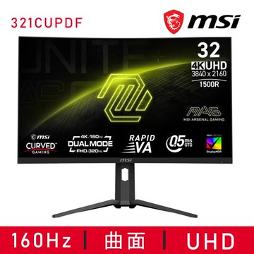 【MSI 微星】MAG 321CUPDF 曲面電競螢幕
