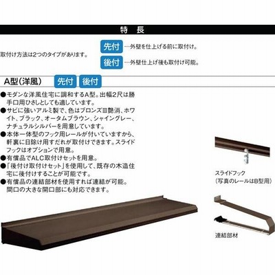 庇 ユニットひさし 後付可能 LIXIL キャピアA型 関西間 A13302 W1580mm