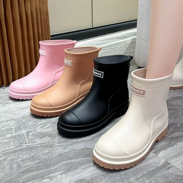 女士雨靴 新款防滑止滑防水耐磨 軟底韓版外穿 廚房專用 晴雨兩用 通勤 短筒水鞋 工作膠鞋 不磨腳 雨天必備 戶外防水靴