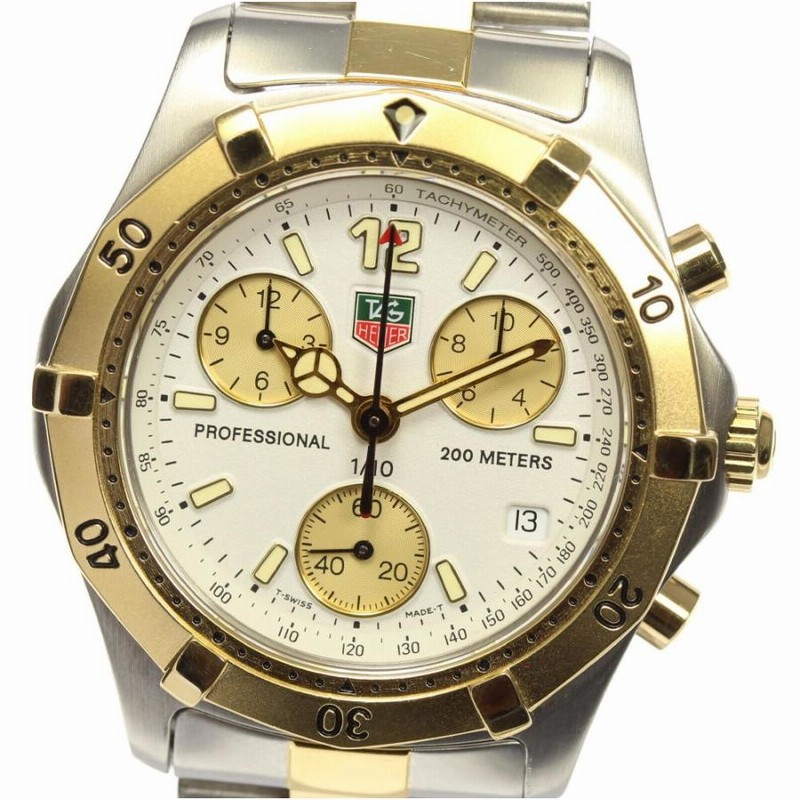 タグホイヤー クロノグラフ CK1121 ゴールド TAG HEUER/タグホイヤー】 CK1121 プロフェッショナル クロノ