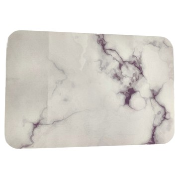 收納王妃 珪藻土地墊 60 x 39cm  大理石紋 白色  60 x 39 x 0.9cm  1片