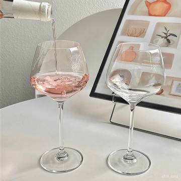 紅酒杯 高腳杯 高顔值酒杯 顔值ins輕奢大肚紅酒杯水晶玻璃高腳杯葡萄酒杯大號勃艮第紅酒杯