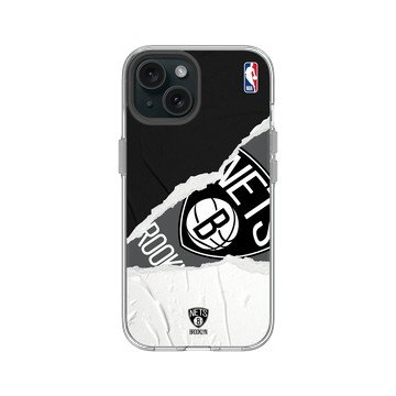 iPhone 15 Clear 透明 - NBA - 熱血系列-布魯克林籃網 Brooklyn Nets - Sweat and Tears