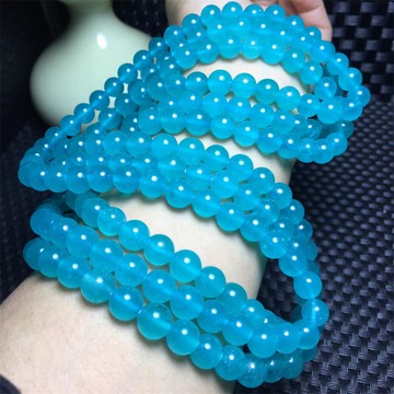 天河玉髓三圈手鏈女款水晶時尚飾品簡約潮人天河玉髓多圈手串禮物