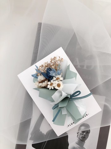 【Flora Flower】芙蘿拉乾燥花卡片－牛油果綠