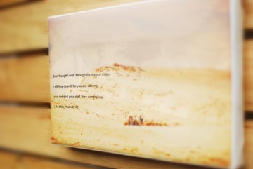 詩篇23篇。(英文版)。無框畫