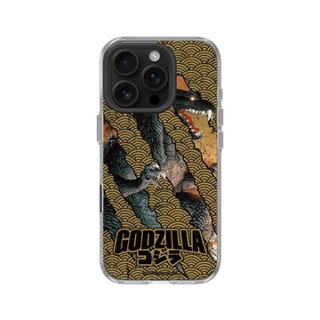 iPhone 16 Pro Clear Case（相機按鈕） 透明 - 哥吉拉 Godzilla - 怪獸爪痕