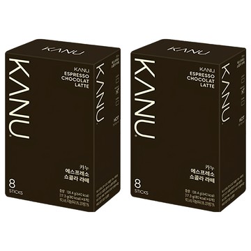 KANU 巧克力拿鐵咖啡  17.3g  8條  2盒