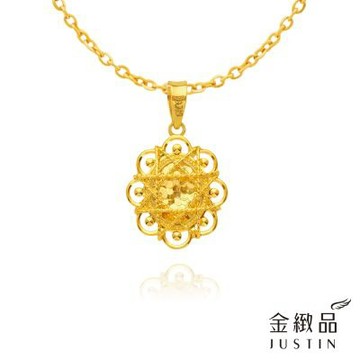 金緻品 黃金墜子 巧御花徑 0.55錢 5G工藝