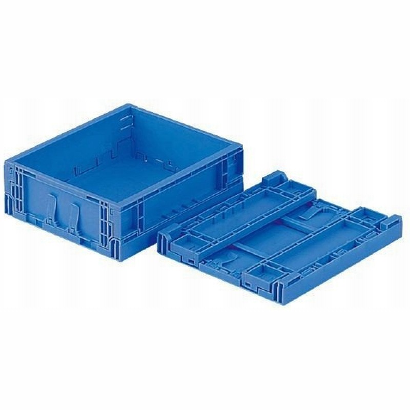 正規販売店 まとめ 三甲 サンコー 折りたたみコンテナボックス Epオリコン内倒れ式ベタ目ep5bブルー 青 セット代引不可 オフィス家具