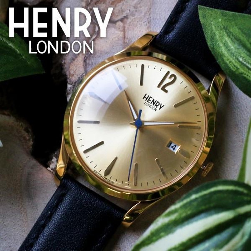 ヘンリーロンドン 腕時計 メンズ&レディース ウェストミンスター 39mm HENRY LONDON レザー ゴールド/ブラック |  LINEブランドカタログ