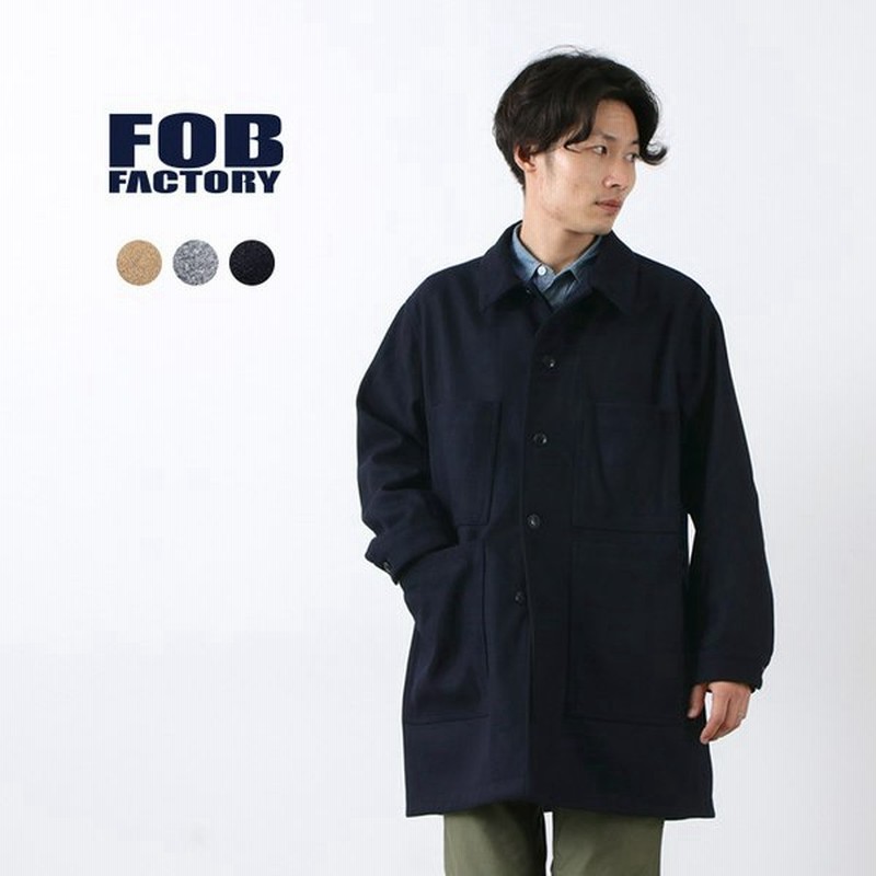 Fob Factory Fobファクトリー F2404 ウールカシミア デッキコート メンズ ウール メルトン ジャケット 通販 Lineポイント最大0 5 Get Lineショッピング