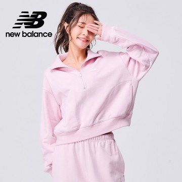 [New Balance]半開襟上衣_女性_粉色_AWT31501SOI