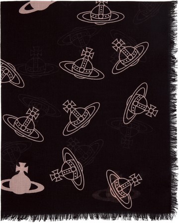 Vivienne Westwood 黑色 Orb Stole 围巾