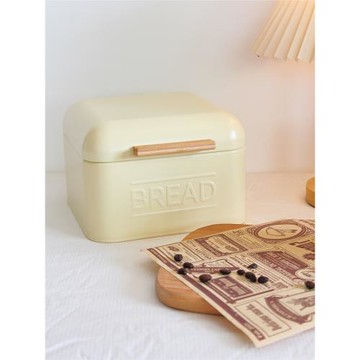 北歐家居翻蓋收納箱面包盒零食雜物儲物盒杯子碟子化妝品防塵收納