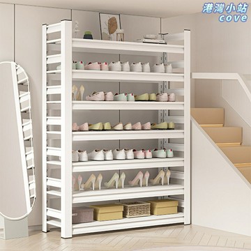 【鋼製簡易收納】鞋架 貨架 鞋櫃 門後鞋架 玄關鞋架 鐵藝鞋架 多層置物架 家用門口室內 免打孔安裝 節省空間