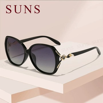 淑女偏光墨鏡 Polarized 名媛款大框顯小臉 時尚精品狐狸造型 抗紫外線UV400