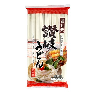 《日本麵有樂》麵有樂讚岐烏龍麵條 500g