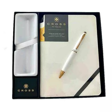 cross凱樂白色原子筆組(含筆記本)【APP滿額下單10%點數(單一帳號最高5000點)】1/31止