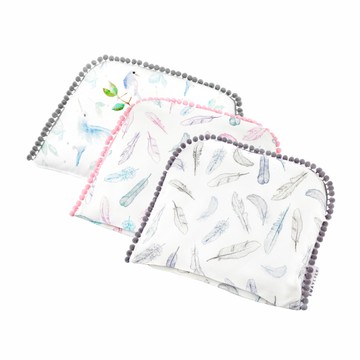 MAYLILY 波蘭 竹纖愛睏寶貝枕 滾邊絨球造型 (多款可選)