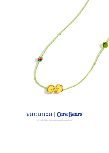 Care Bears 聯名｜Good Luck Bear & Funshine Bear・祈願純銀兩用手鍊項鍊
