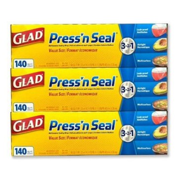 Glad Press n Seal 強力保鮮膜 3入