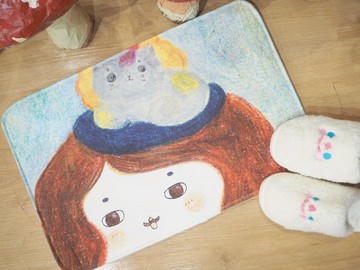 软绵绵包子小姐的大脸回弹地毯