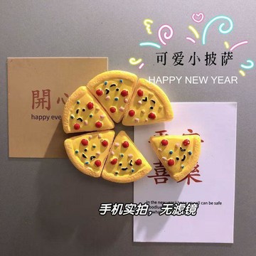 ✨桃園出貨✨仿真食玩可愛小甜點蛋糕披薩冰箱貼磁性貼高顏值洞洞板白板裝飾品