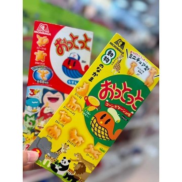 日本森永｜おっとっと 海洋風味＆動物造型餅乾｜寶可夢聯名款