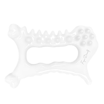 FUGU BEAUTY 陶瓷刮痧板 人體工學設計 冷熱敷皆適用 附皮革收納袋  白色  1個