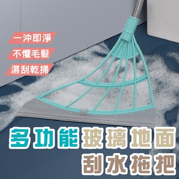 台灣現貨_DA166多功能乾濕兩用刮水掃把 刮水器 地板刮水器 玻璃刮刀 擦玻璃 浴室 掃把 清潔除積水掃把WENJIE