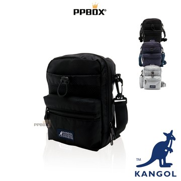 KANGOL 袋鼠 抽繩護照側背包 66551702 時尚 包包 尼龍材質側背包 防潑水側背包 中性側背包 潮牌側背包