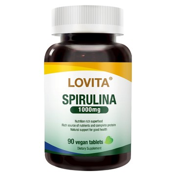 LOVITA愛維他 藍綠藻1000mg(90顆素食錠)(螺旋藻 藍藻)
