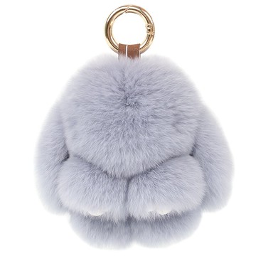 裝死兔 獺兔毛小兔子掛件手機汽車鑰匙扣包包女包掛飾小號迷你裝死毛絨兔【MJ96】