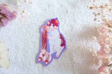藝術家貓咪貼紙