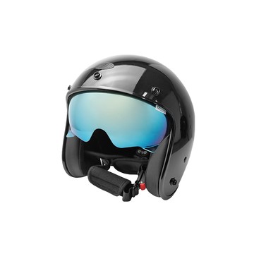 EVO 安全帽 CA-312 復古帽 黑化版 內墨鏡 鏡面黑 半罩 半拆洗 正版授權