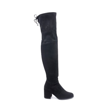 Stuart Weitzman - Black Suede Tieland Boots