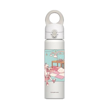 磁吸水壺 AquaStand 不鏽鋼 700cc - 附吸管 白 - 瑟拉斯蒂歐 - 白白虹 - 初始OP晃晃腿白比水壺