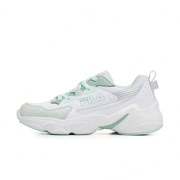 Fila 斐樂 Hidden Tape [5-C921Z-161] 女 運動休閒鞋 厚底 老爹鞋 舒適 復古 白 綠