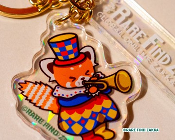 RFZOG 壓克力鑰匙圈系列 毛茸茸尾巴馬戲團 小熊貓的小熊貓的小號