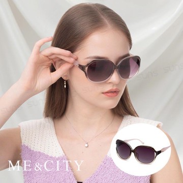 【SUNS】ME&CITY 義式甜美別緻太陽眼鏡 時尚大框墨鏡 抗UV400 (ME 1210 D99)
