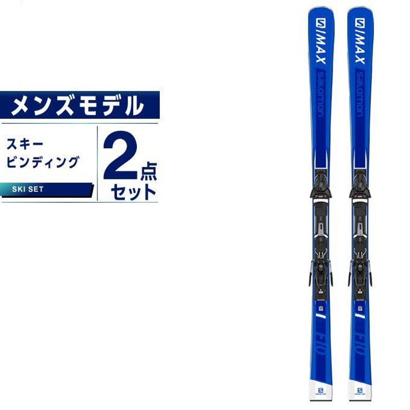 サロモン スキー板 セット金具付 メンズ スキー板+ビンディング S/MAX