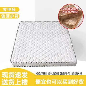 環保椰棕床墊雙人棕墊1.8m偏硬1.2m1.5m加厚棕櫚經濟折疊床墊定做