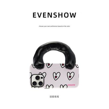 EVENSHOW2024新款超好看手提菲林手機殼適用于iPhone16promax13蘋果15plus14小眾高級感不撞款手拎腕帶保護套