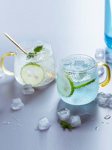 茶杯水杯帶把玻璃杯簡約家用涼冷水壺耐高溫涼白開水杯防爆套裝