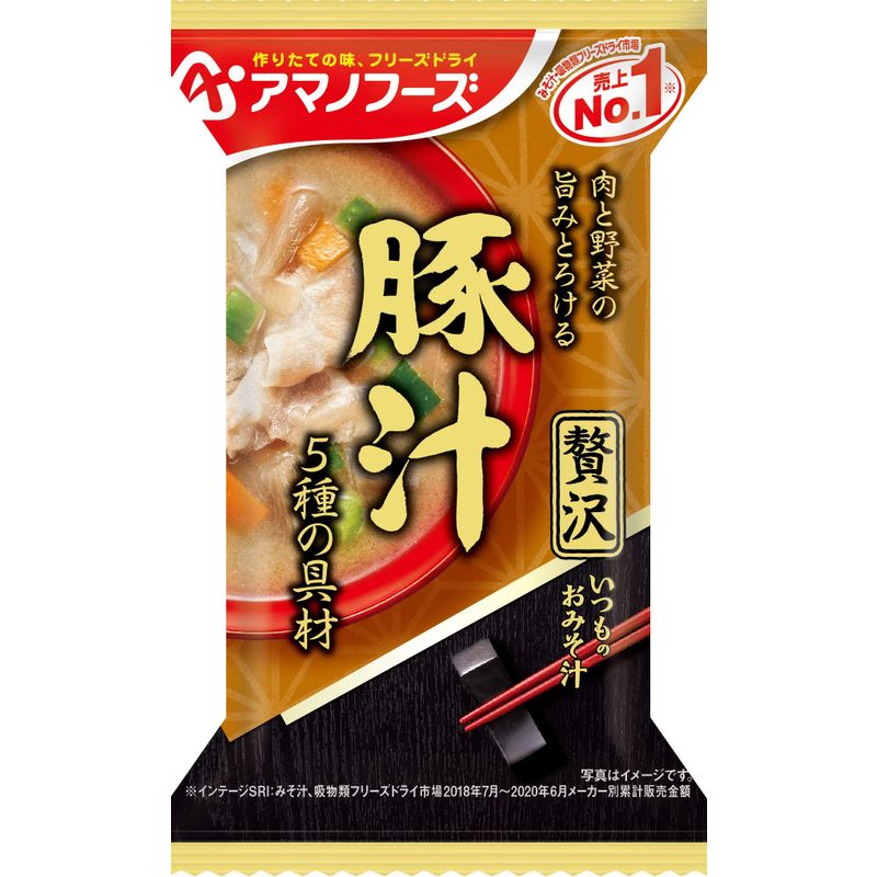 アマノフーズ いつものおみそ汁 贅沢豚汁125g (12.5g10食)